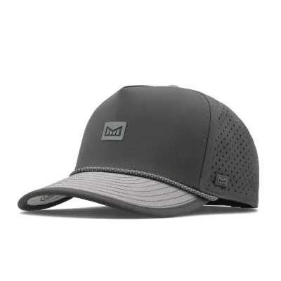 Melin Odysea Rope Streamline hat in Raven with tonal logo and rope detail.