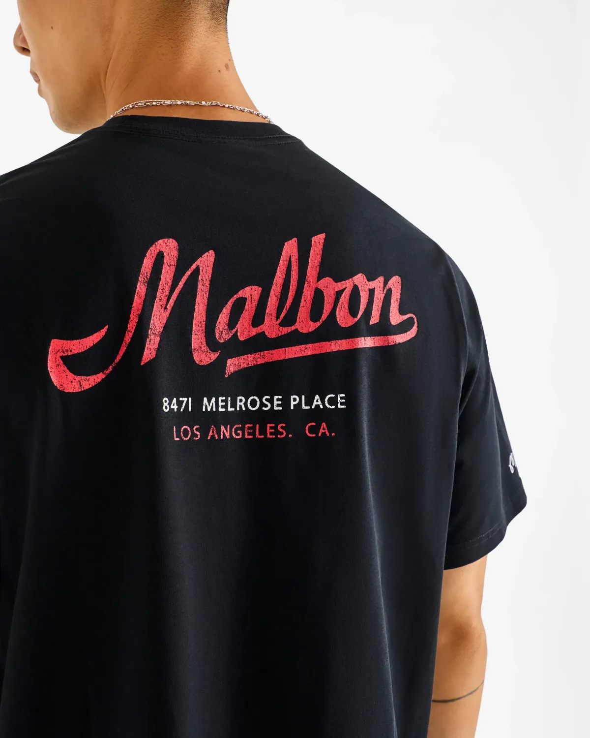 Malbon Golf Bermuda Benchmark Tee Black
