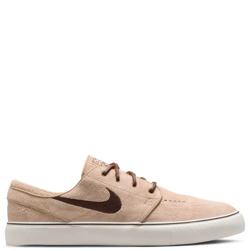 Medial side profile of Nike SB Zoom Janoski OG+ in premium Linen suede.