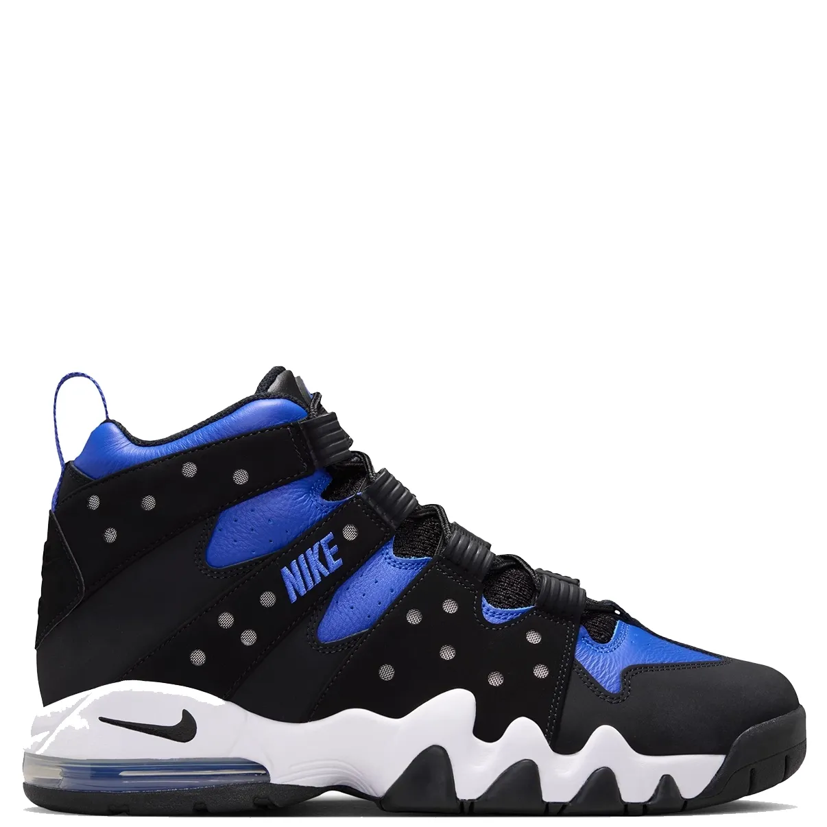 Medial side view of Nike Air Max2 CB '94 with sculpted midsole and premium leather upper.