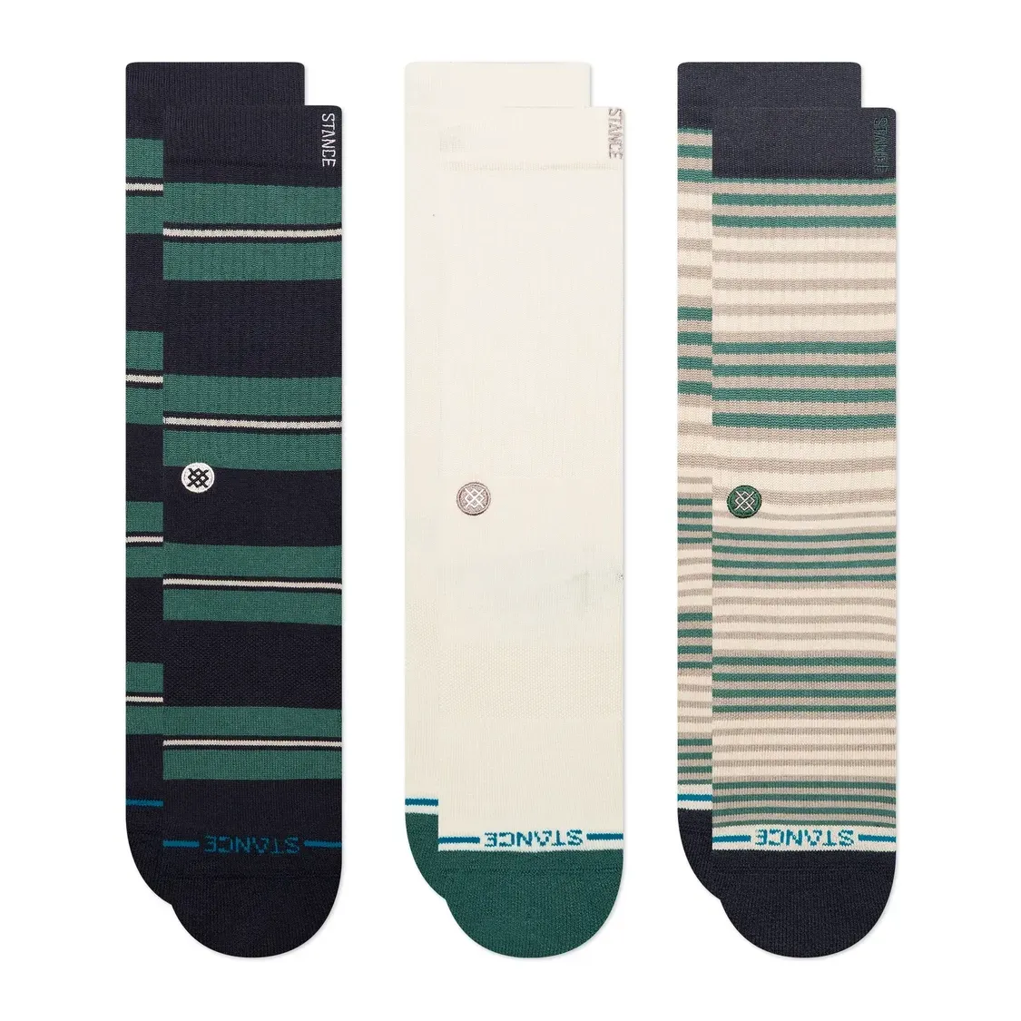 STANCE CAESAR STRIPE BUTTER BLEND™ CREW SOCKS 3-PACK