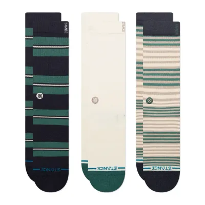 STANCE CAESAR STRIPE BUTTER BLEND™ CREW SOCKS 3-PACK
