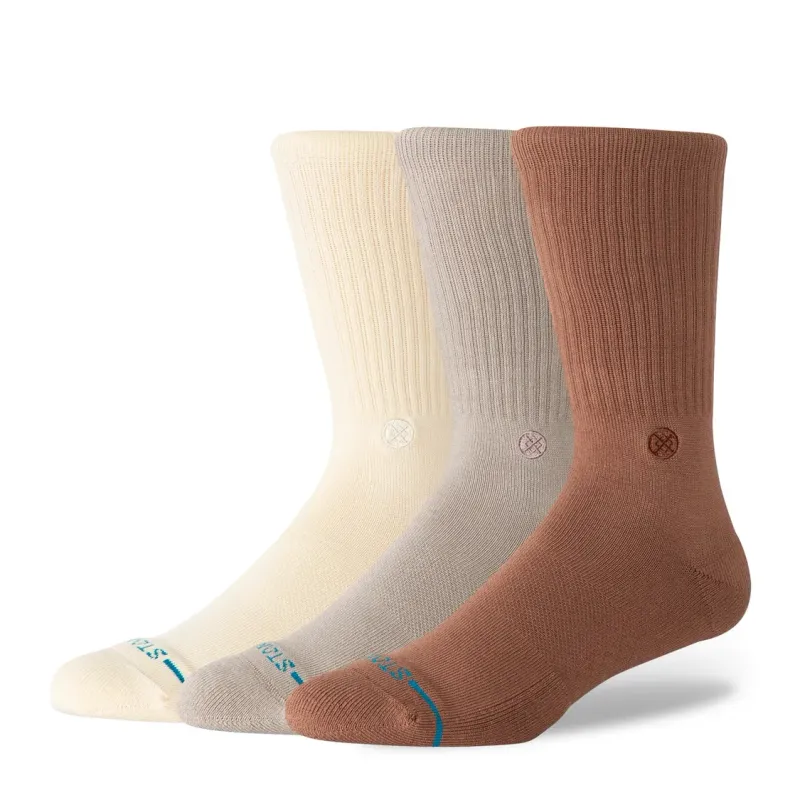 STANCE ICON CREW SOCKS 3-PACK