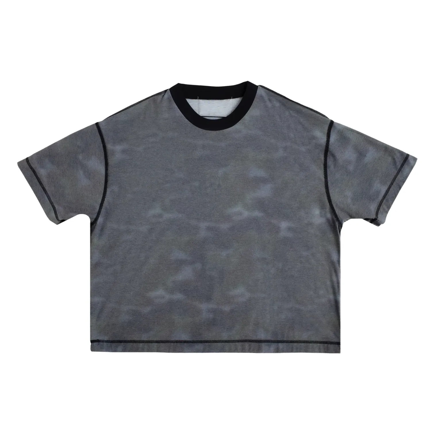 Front product view of the Jungles Inside Out Camo Tee showing the camo side and contrast seams.