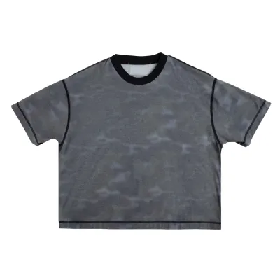Front product view of the Jungles Inside Out Camo Tee showing the camo side and contrast seams.
