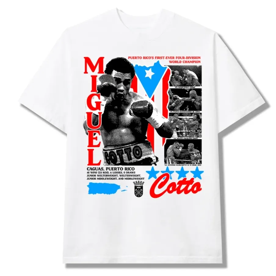White Bueno Cotto heavyweight cotton T-shirt with a short-sleeve crewneck silhouette.