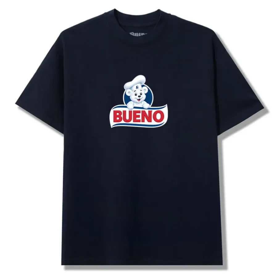 Navy Bueno Bimbo heavyweight cotton T-shirt with a short-sleeve crewneck silhouette.