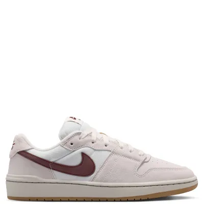 Opposite side view of the Nike SB Code 58 shoe in Summit White and Phantom