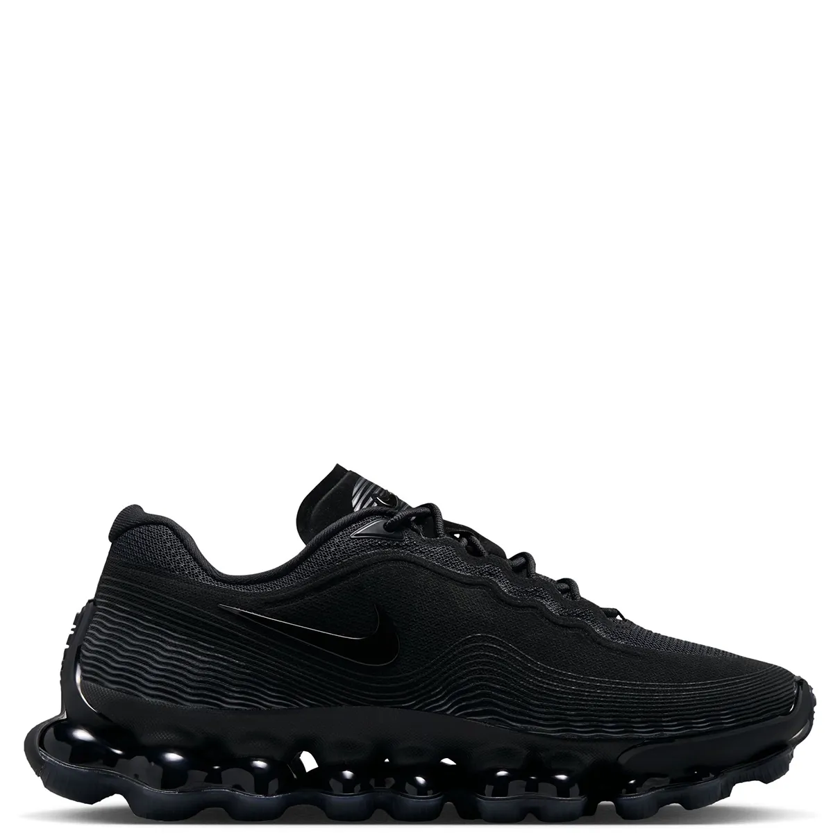 Opposite side view of the Nike Air Liquid Max showing the rippled upper and visible Air units