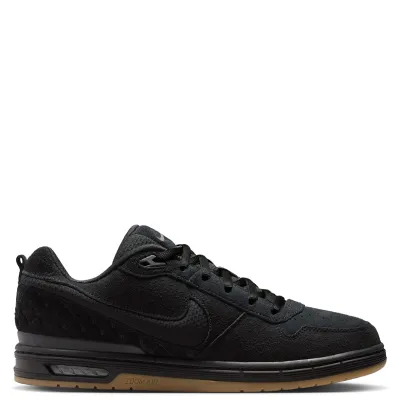 Opposite side view of the Nike SB Paul Rodriguez Low in Black/Gum Light Brown.