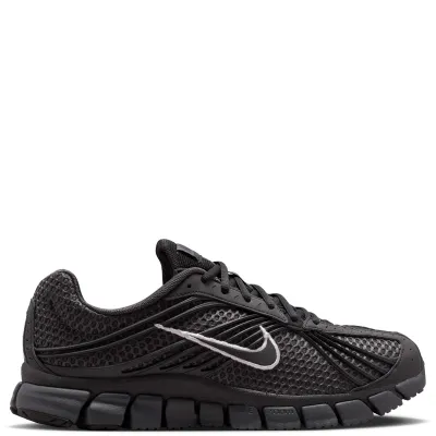 Opposite side view of Nike Zoom Skylon 11 with dark mesh panels, silver Swoosh and deep flex grooves.