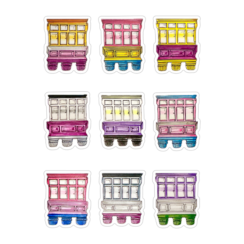 Pride Balconies Sticker Sheet