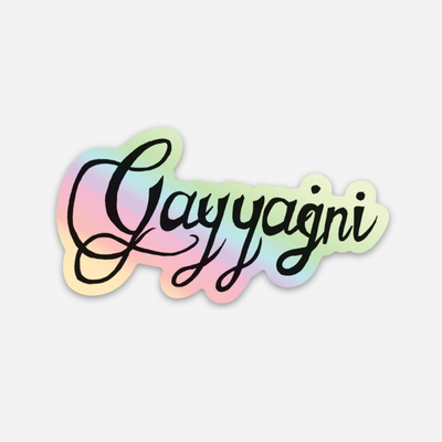 Gayyaġni Holographic Sticker