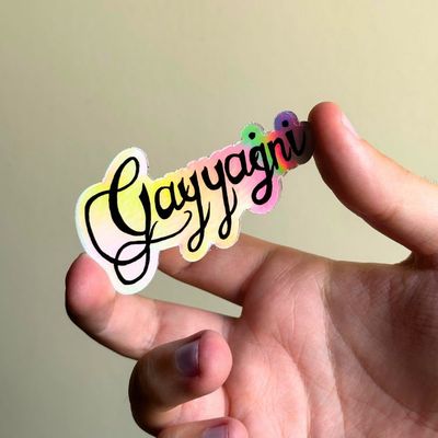 Gayyaġni Holographic Sticker