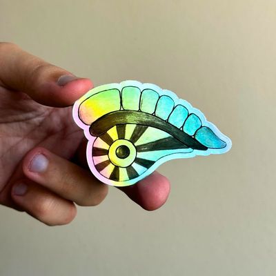 Luzzu Eye Holographic Sticker
