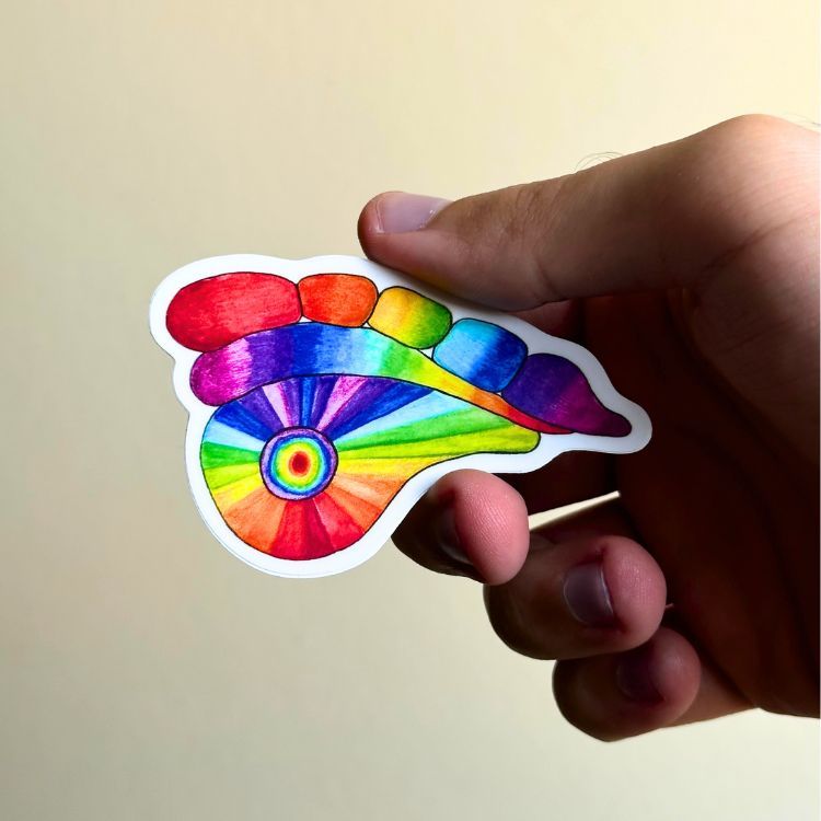 Rainbow &amp; Trans Luzzu Eye Stickers