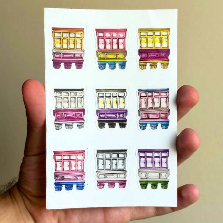 Pride Balconies Sticker Sheet