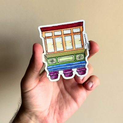 Rainbow Balcony Magnet