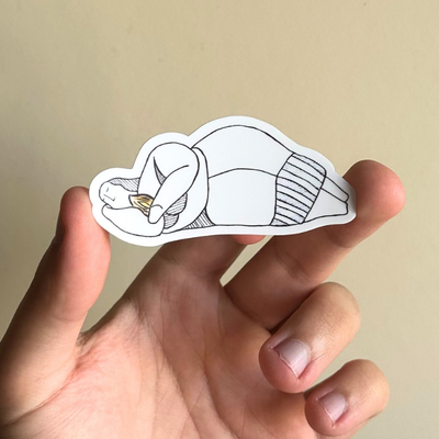 Sleeping Lady with Pastizz Stickers