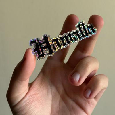 Ħamalla Glitter Sticker