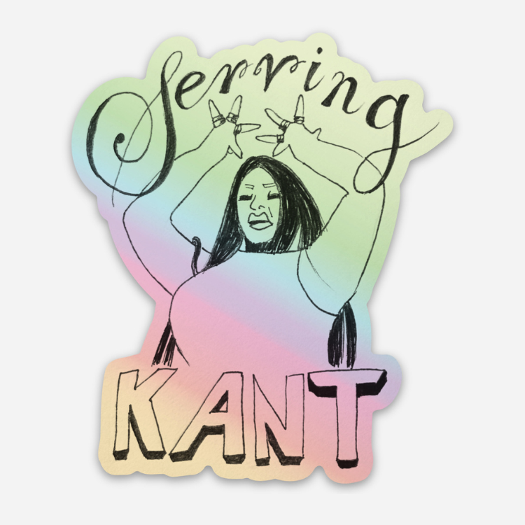 Serving KANT Holographic Sticker