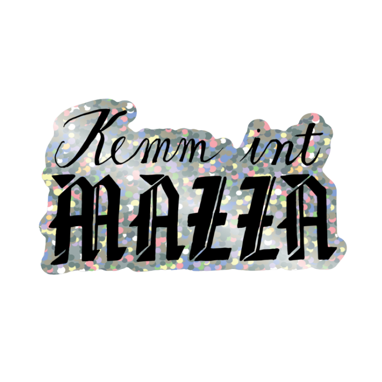 Kemm Int Mazza Glitter Sticker