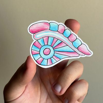 Rainbow &amp; Trans Luzzu Eye Stickers