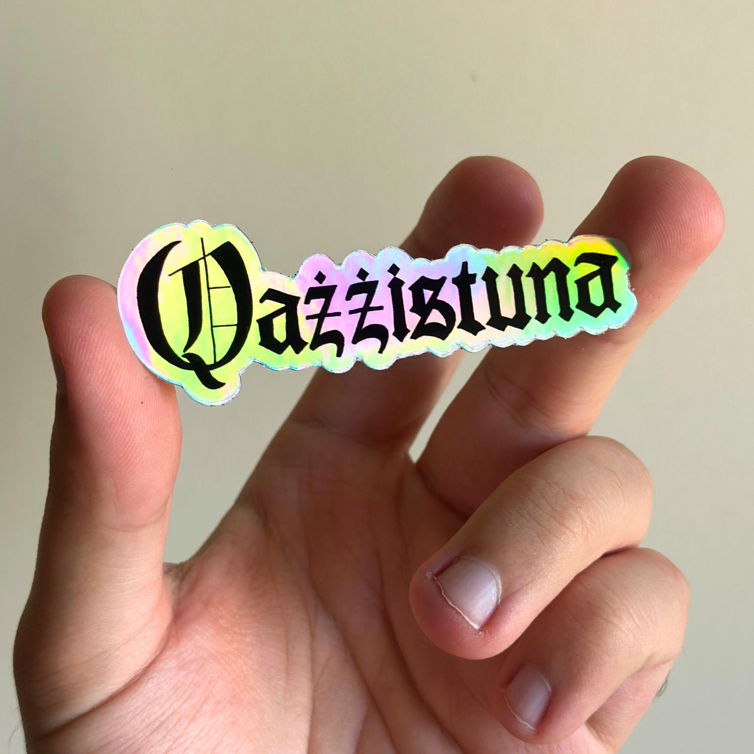 Qażżistuna Holographic Sticker