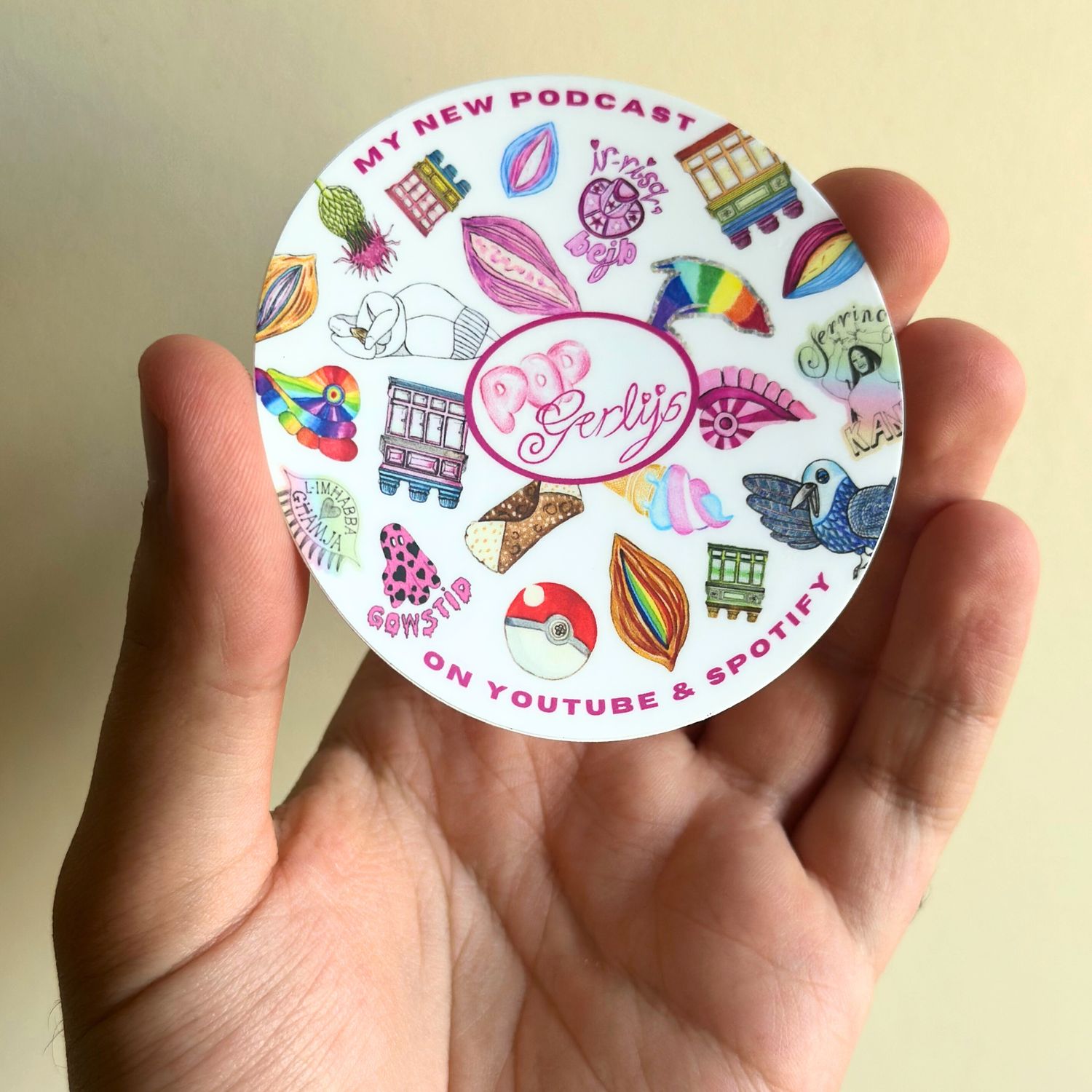Pop Gerlijs Official Sticker