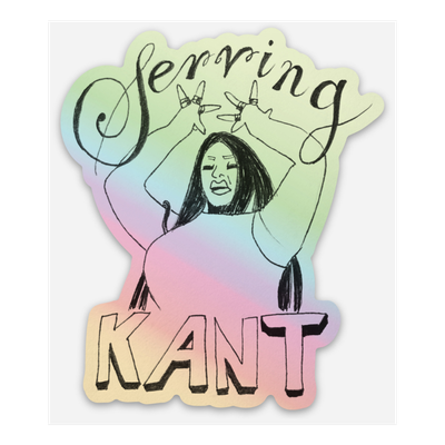 Serving KANT Stickers