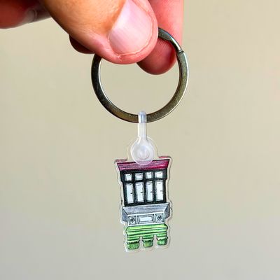 Free Palestine Maltese Balcony Keychain