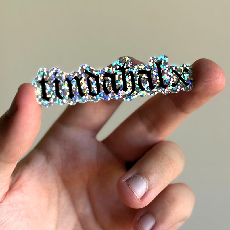 Tindaħalx Glitter Sticker