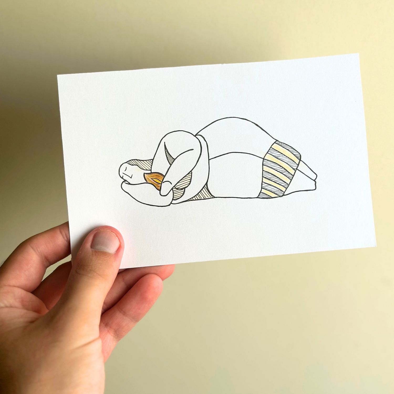 Sleeping Lady with Pastizz Original Artwork