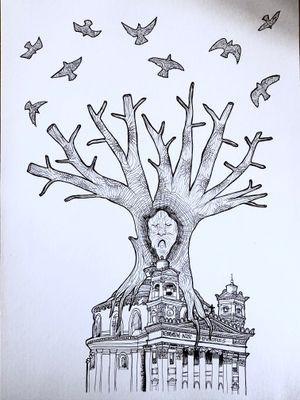 Nisi Arbores Framed Illustration