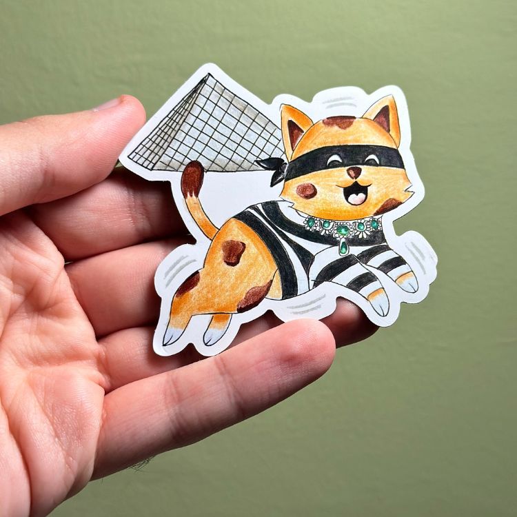 Louvre Cat Thief Magnet