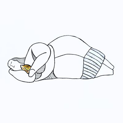 Sleeping Lady with Pastizz Magnet