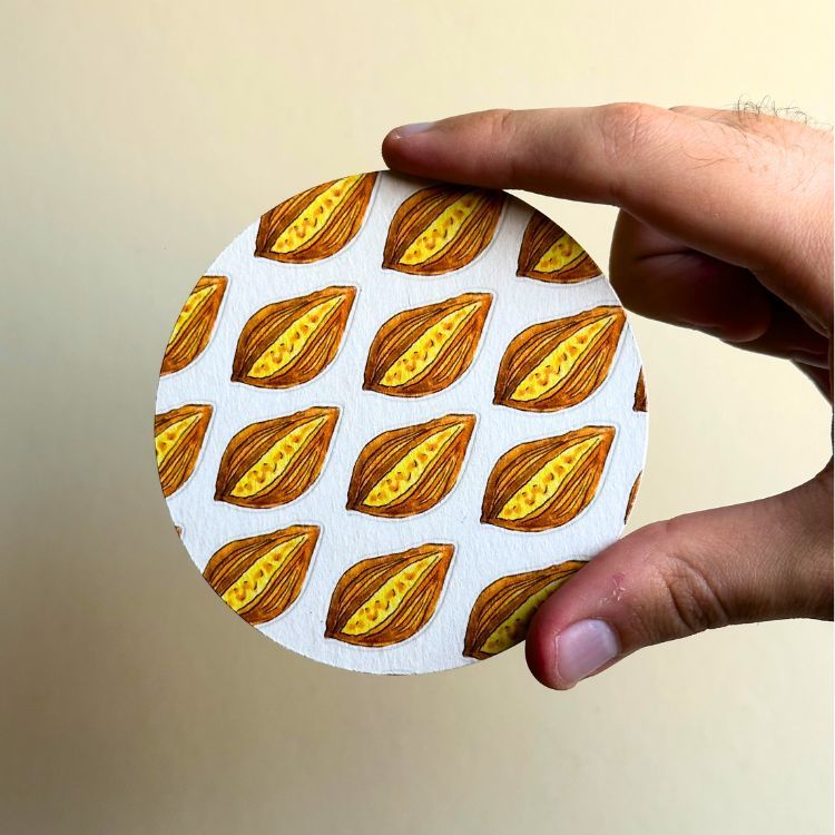 Maltese food coasters (3 patterns)