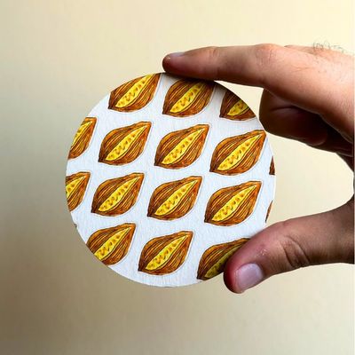 Maltese food coasters (3 patterns)