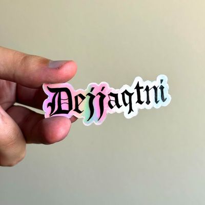 Dejjaqtni Holographic Sticker