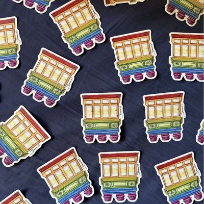 Rainbow Balcony Sticker