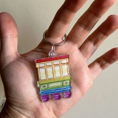 Rainbow Balcony Keychain (2 Sizes)