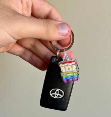 Rainbow Balcony Keychain (2 Sizes)