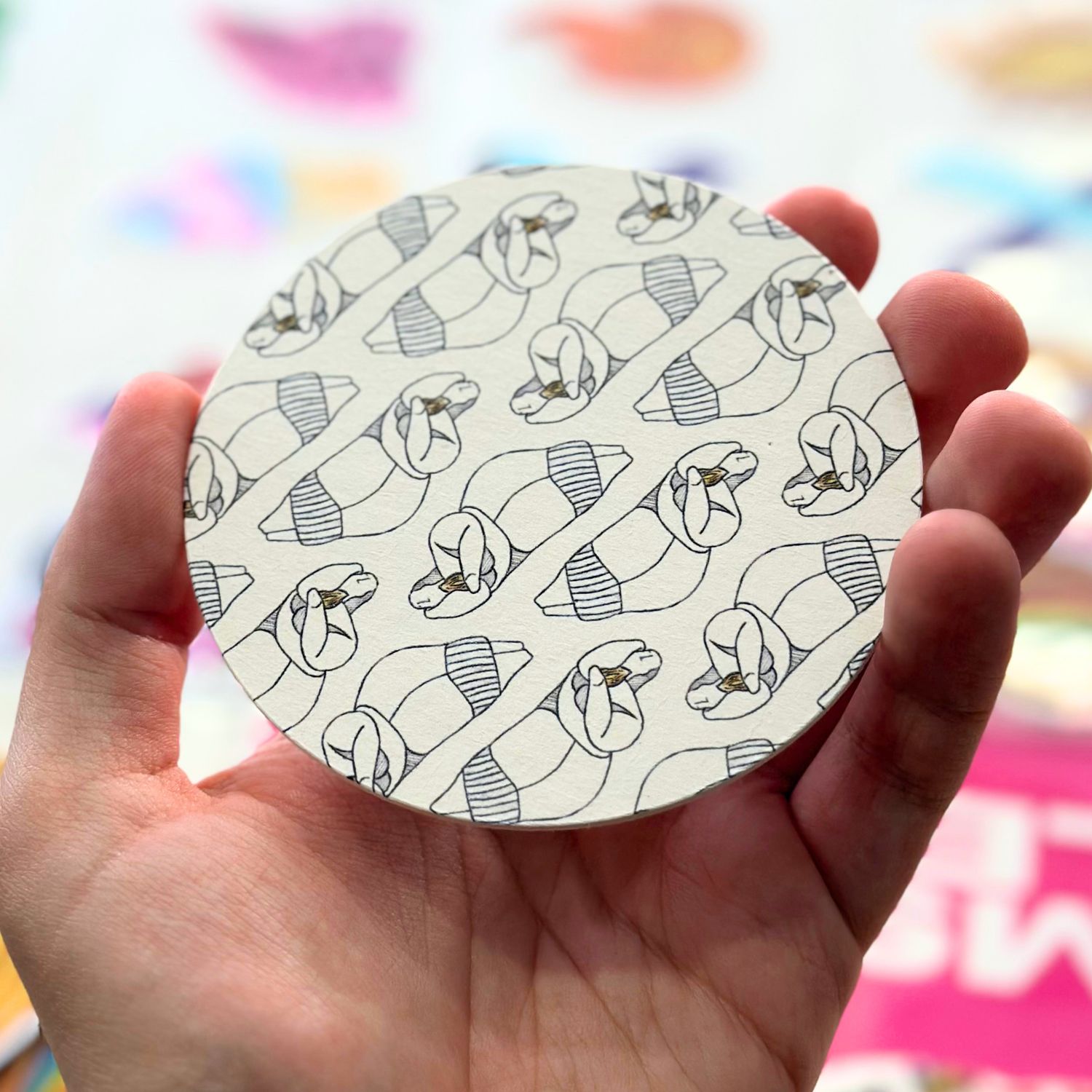 Sleeping Lady with Pastizz Coaster