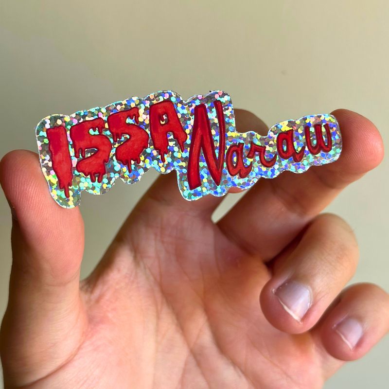 Issa Naraw Glitter Sticker