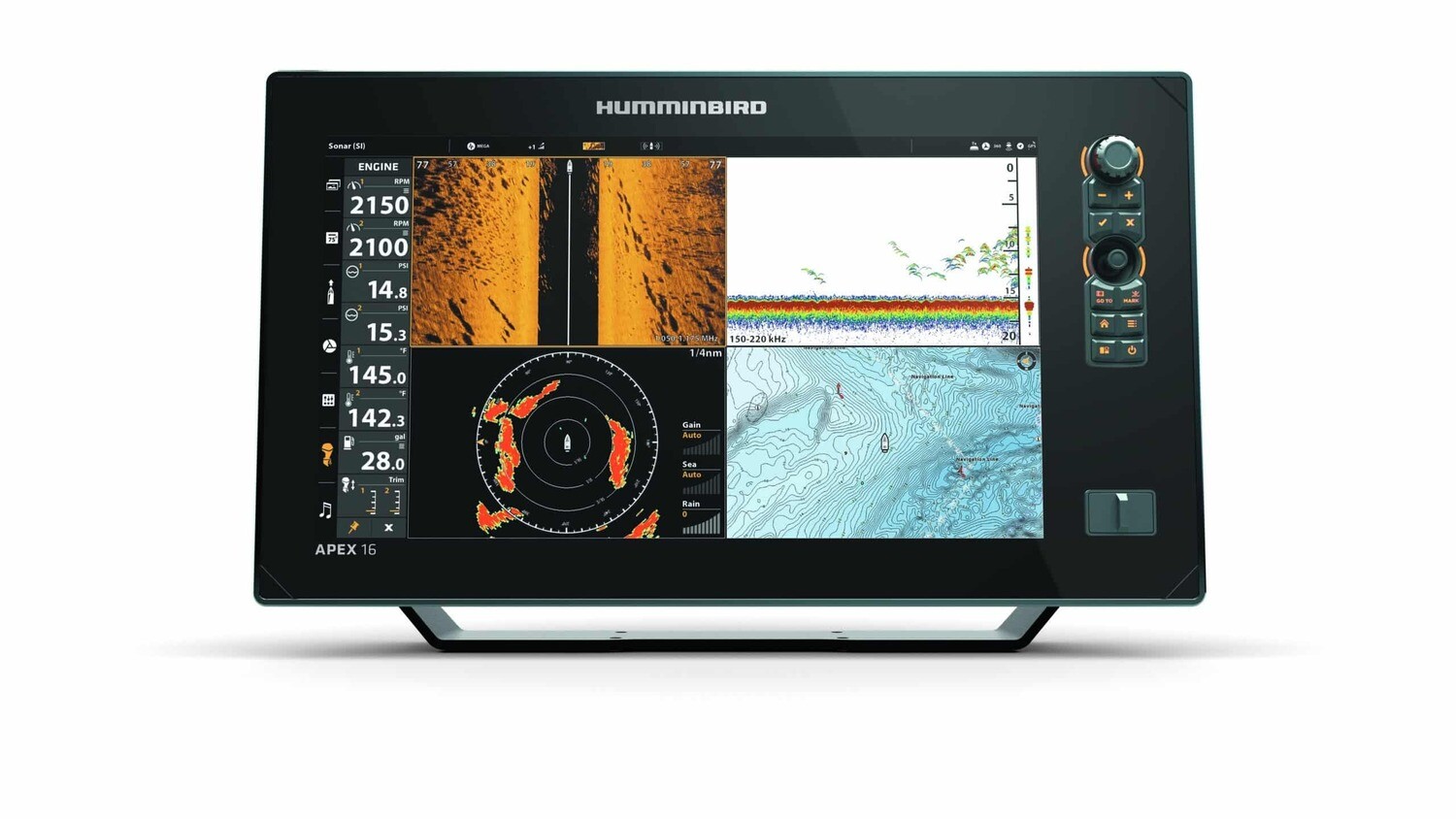 Apex 16 CHIRP MSI+ Sonar Gps CHO (senza trasduttore)