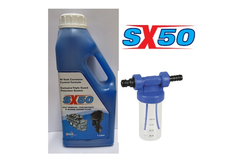 KIT 1LT. Soluzione Salt Off SX50 + Miscelatore iniettore Salt Off SX50