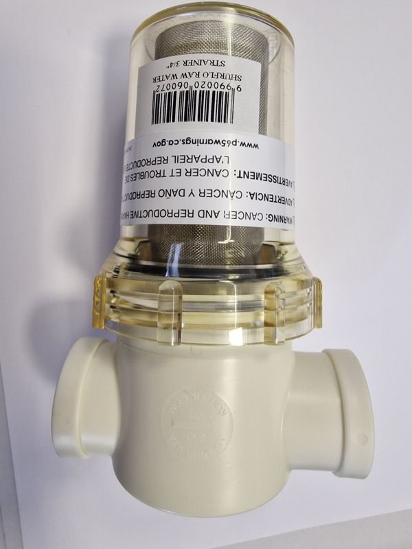 Filtro Shurflo in linea per Pompe del vivo attacco da 3/4&quot;