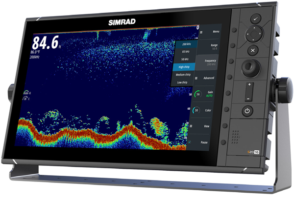 S2016 Dedicato fish-finder con modulo Broadband Sounder ™ e la tecnologia CHIRP. 16 "display LCD widescreen