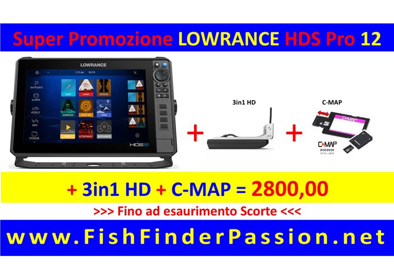 HDS PRO 12  + Active Imaging 3in1 HD + C-MAP Discover - SMART WATCH in OMAGGIO