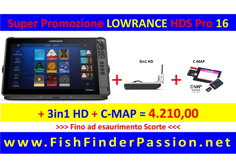 HDS PRO 16  + Active Imaging 3in1 HD + C-MAP Discover - SMART WATCH in OMAGGIO